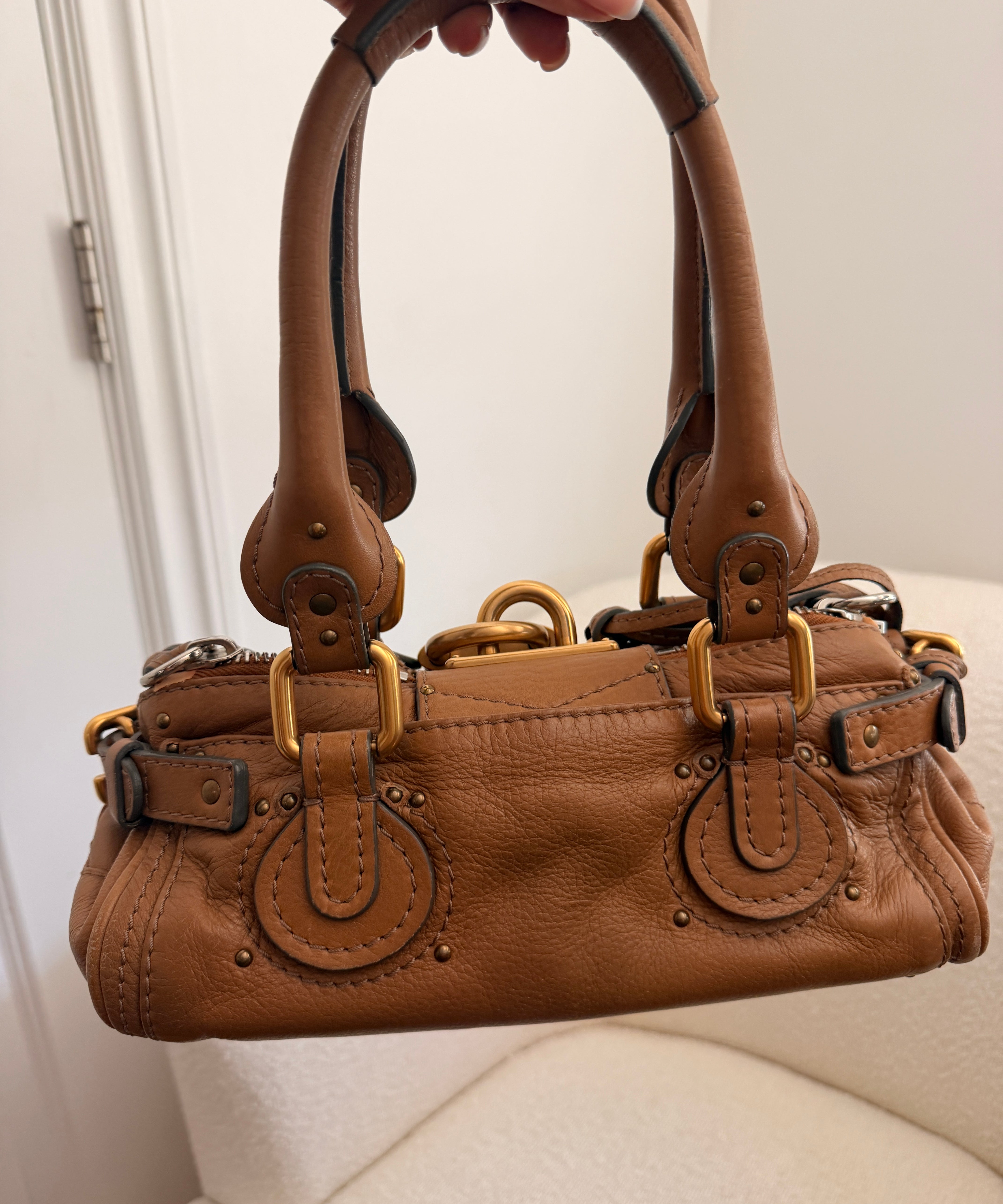 Chloe Mini Paddington Leather Tan Handbag