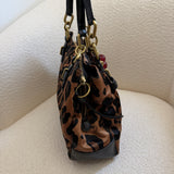 Coach Satin Leopard Tote Carry-All
