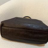 Brown Gucci Leather Sukey Tote Bag