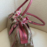 Pink Signature Satchel Bag