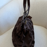 Brown Optic Signature Coach Garnett Turnlock Bag