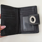 Coach Black Turnlock Wallet/Mini Agenda