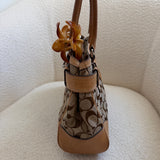 Coach Tan Signature Hamptons Carry-All Bag