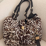 Jimmy Choo Leopard Pony Hair Buckle Bag