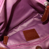 Coach Brown Leather Ashley Carry-All Bag