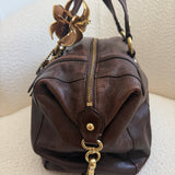 Brown Coach Leather Sabrina Madison Bag