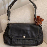 Coach Black Leather  Pleated Soho Bag