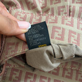 Pink Fendi Zucca Chef Shoulder Bag