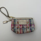 Coach Poppy Madras Wristlet