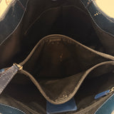 Coach Navy Patent Leather  Ashley Carry-All Bag