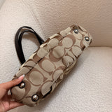 Coach Brown Signature Tote Bag