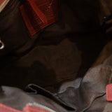 Coach Burgundy Suede Hamptons Carry-All Bag