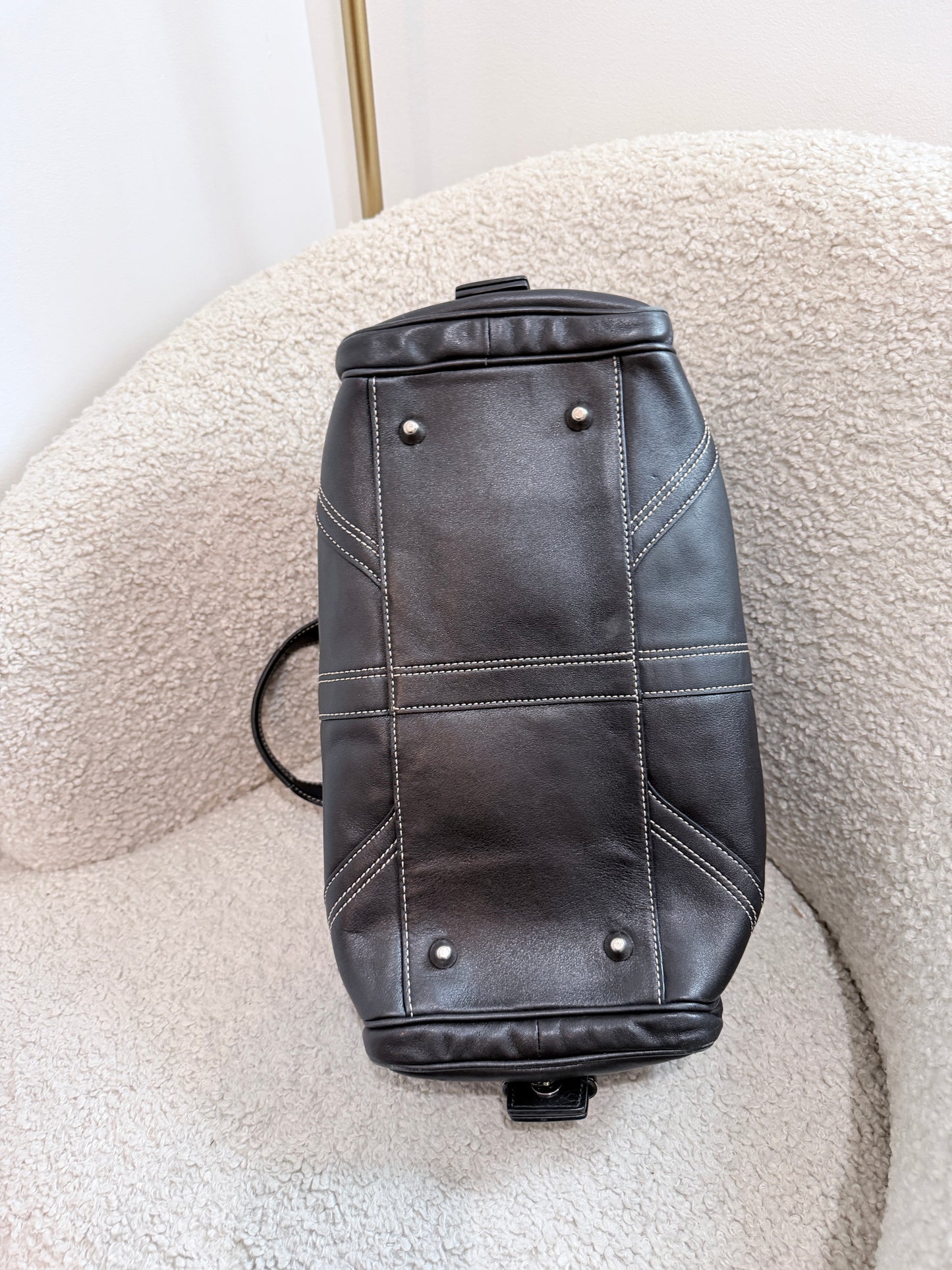 Black Coach Signature Soho Satchel Bag