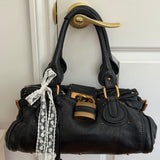 Chloe Black Paddington Leather Handbag