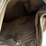 Coach Brown Canvas Mini Hobo Bag