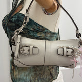 Coach White East West Shoulder Bag
