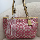 NWT Rare Coach Pink Signature Tote Bag