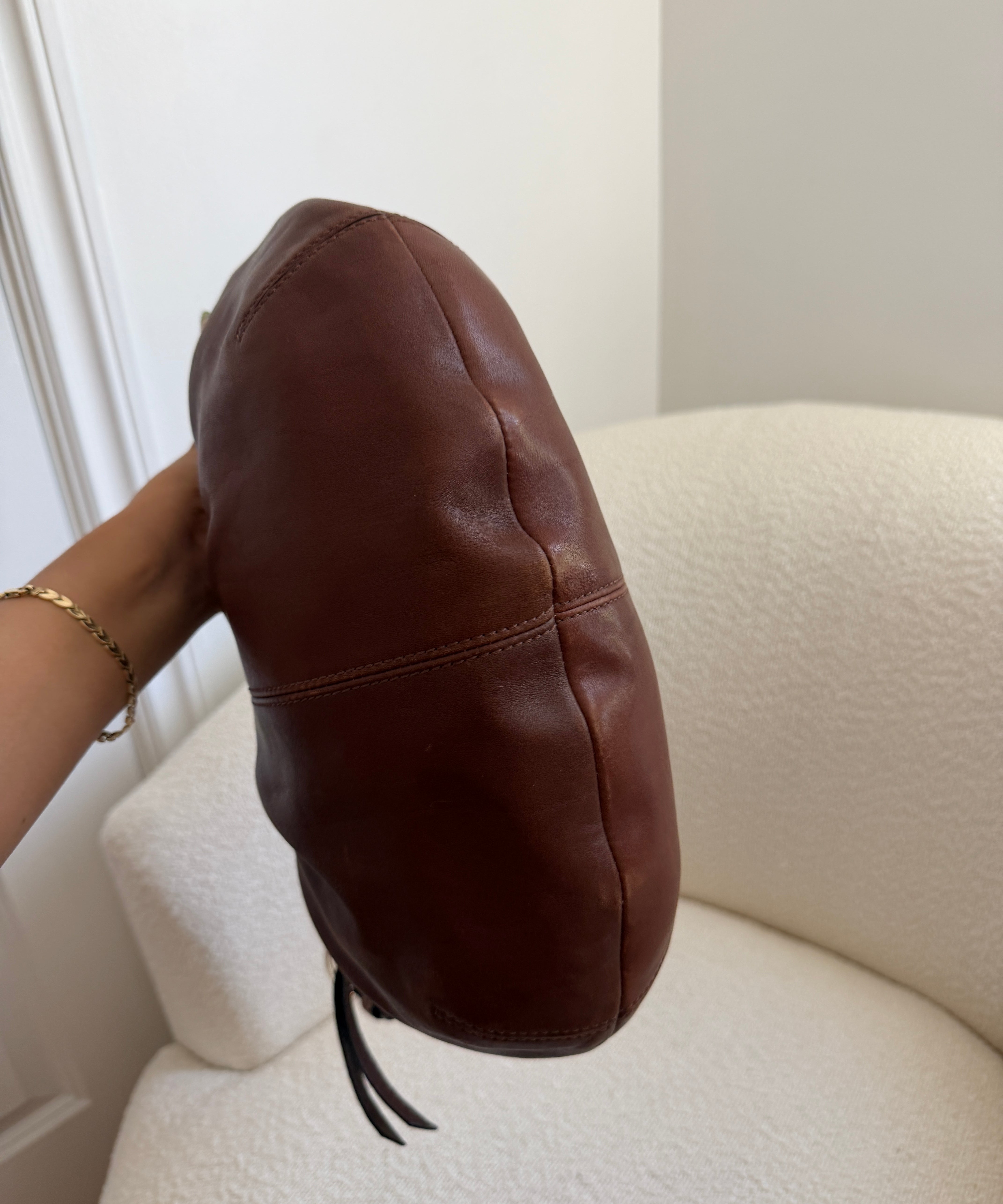 Coach Chestnut Leather Hobo Bag