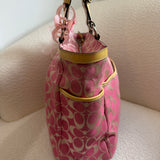 Rare Coach Pink Signature Tote Bag