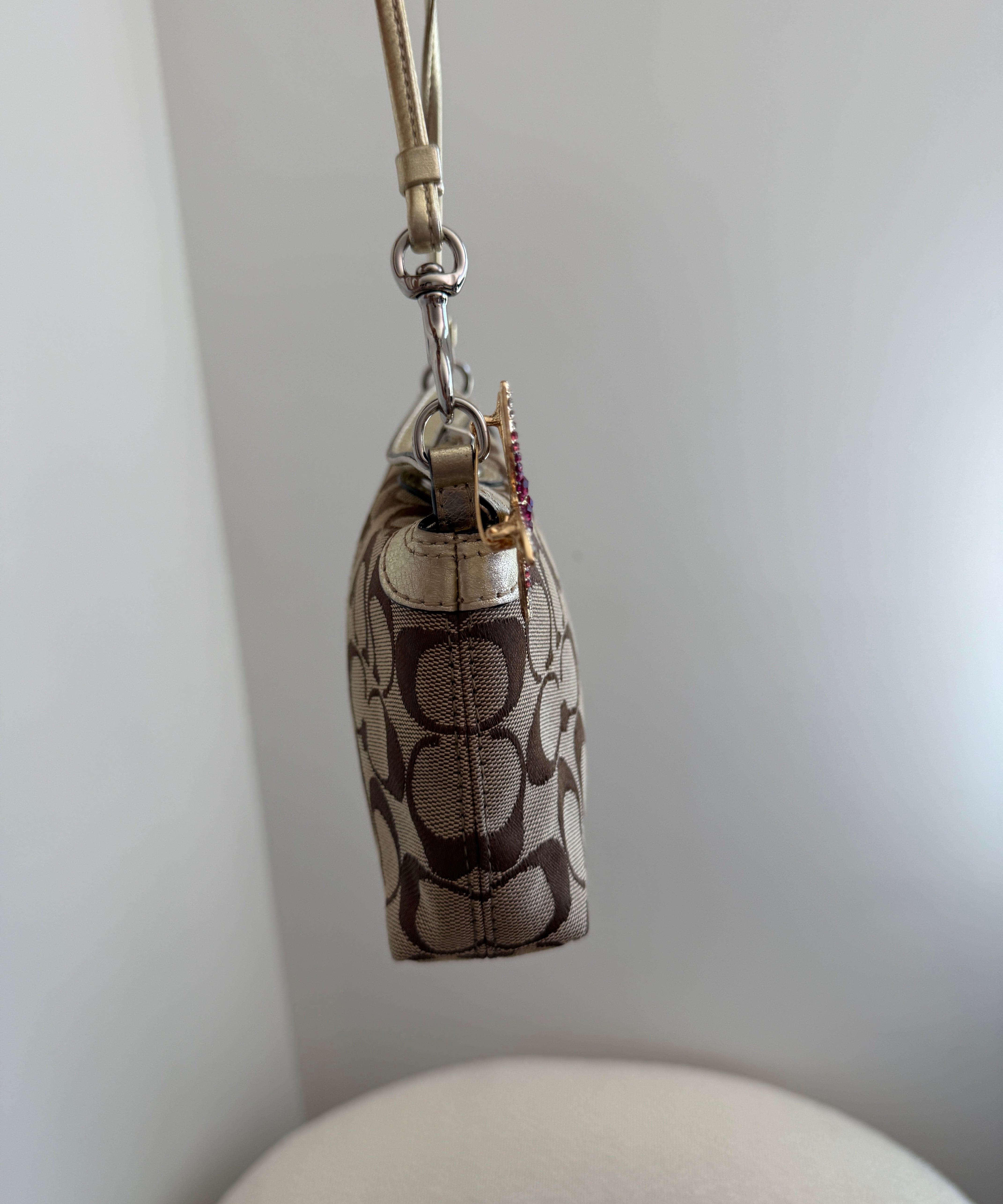 Legacy Turnlock Coach Signature Gold Mini Bag