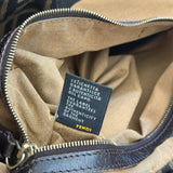Fendi Tobacco Canvas Zucca Chef Large Shoulder Bag