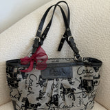 Coach Grey Carriage Tote Bag