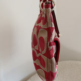 Rare Pink Coach Poppy Double Pocket Pushlock Bag