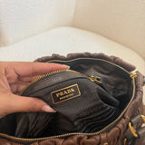 Brown Prada Nappa Shoulder Bag