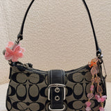Coach Grey Signature Demi Hamptons Bag