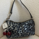 NWT Coach Shimmer Leopard Madison Shoulder Bag