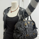 Black Prada Nappa Shoulder Bag