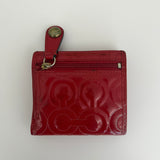 Coach Red Patent Leather Op Art Wallet