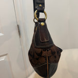 Coach Signature Brown Hobo Bag