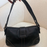 Black Leather Mini Soho Bag