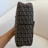 Navy Fendi Zucca Baguette FF Shoulder Bag