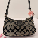 Coach Grey Signature Demi Hamptons Bag