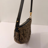 Navy Dior Saddle Trotter Shoulder Bag
