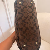 Coach Brown Signature Gallery Tote Bag