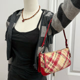 Coach Plaid Signature Shoulder Bag