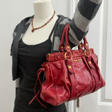 Red Miu Miu Vitello Bag