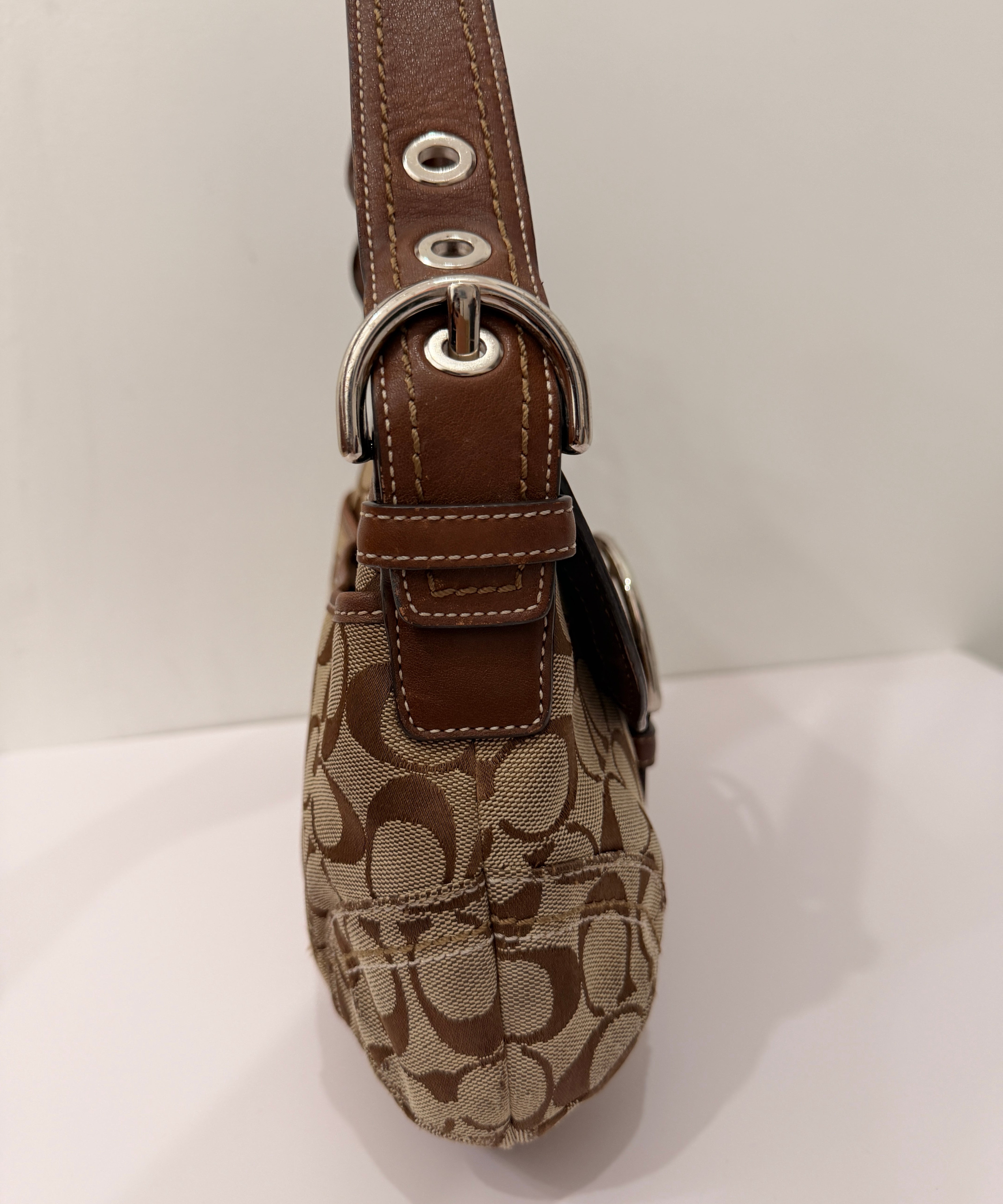 Coach Brown Canvas Large Soho Bag