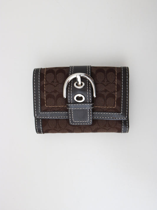 Coach Chocolate Brown Soho Signature Wallet