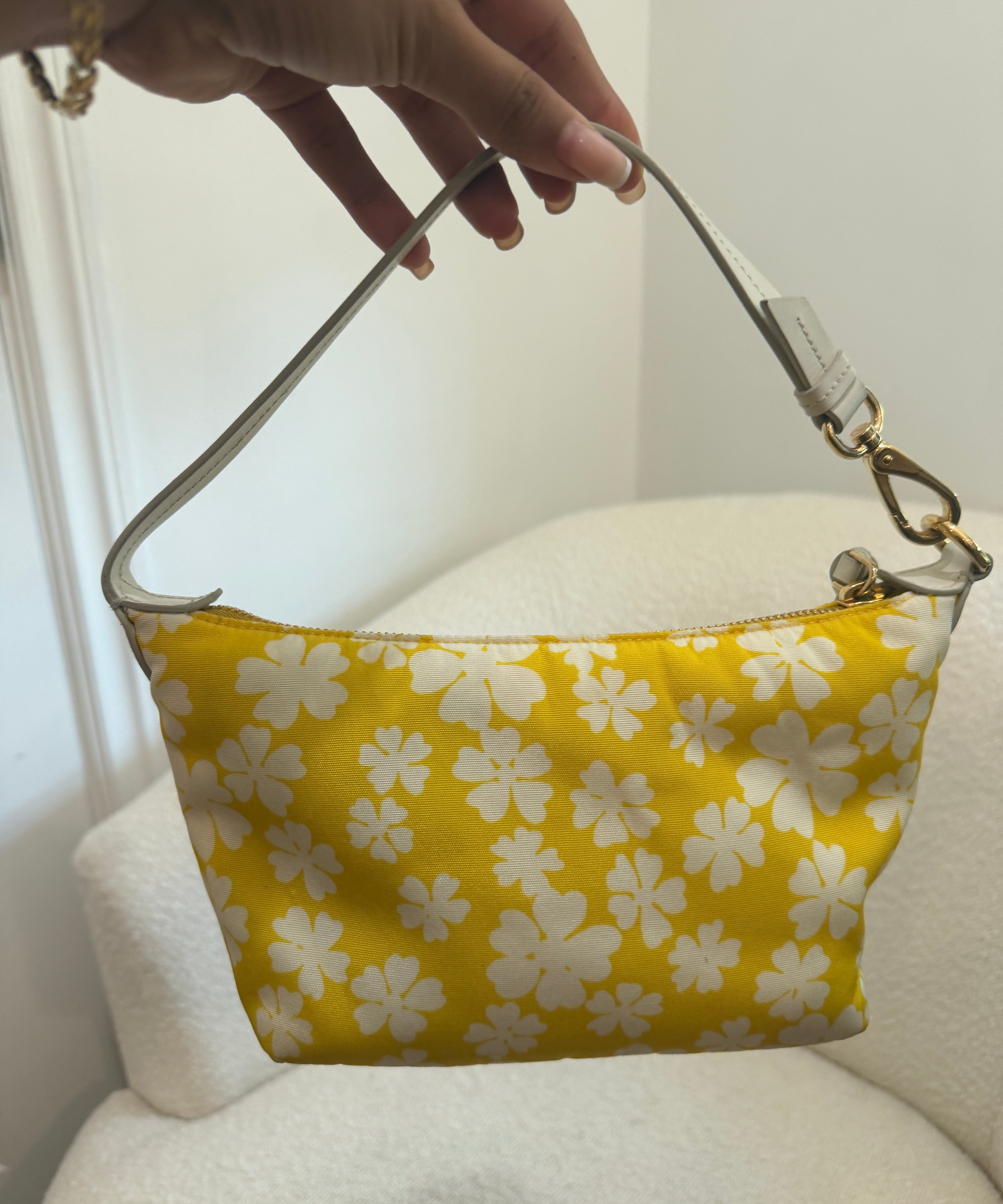 Rare Yellow Floral Miu Miu Spirit Mini Bag