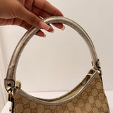 Gold Gucci Abbey D-Ring Medium Hobo Shoulder Bag