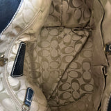 Coach Straw Woven Legacy Tote Bag