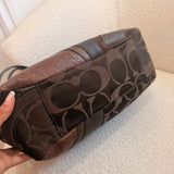 Coach Brown Patchwork Tote Bag