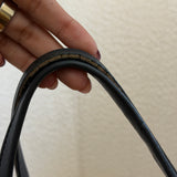 Black Leather Gucci Bowler Shoulder Bag