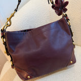 Coach Purple Leather Medium Carly Bag