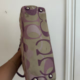 Coach Mauve Optic Tote Bag Set
