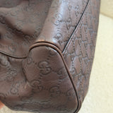 Brown Gucci Guccissima Sukey Tote Bag